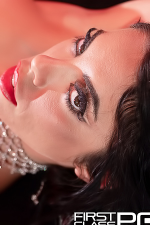 Megan Fiores Squirming Fishnet Thighs Flush From Her Wet Body