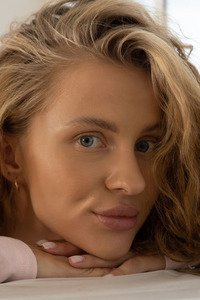 Vitalievna Takes Off Her Pink Lace Lingerie In A Provocative Striptease