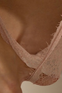 Vitalievna Takes Off Her Pink Lace Lingerie In A Provocative Striptease