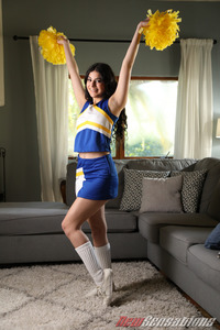 Virgin Cheerleader Angel Gostosa Gets Creamy Load Sprayed All Over Her Sweet Little Ass Cheeks