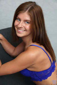 Tiffany Blue Pinching Her Nipples And Fondling Her Bald Fuck Hole