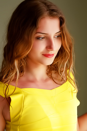 Zoeya Take Off Her Sexy Yellow Dress