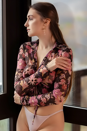 Monika May Sinking Naked Into The Plush Embrace Of An Armchair