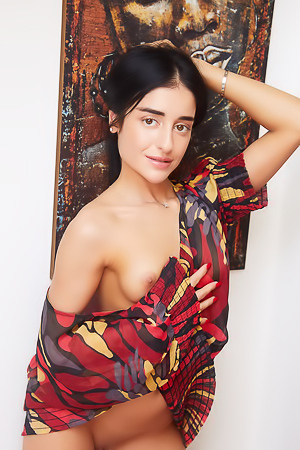 Ara Mix Shows Off Her Alluring Eyes And Delicious Pink Pussy In Stunning Poses