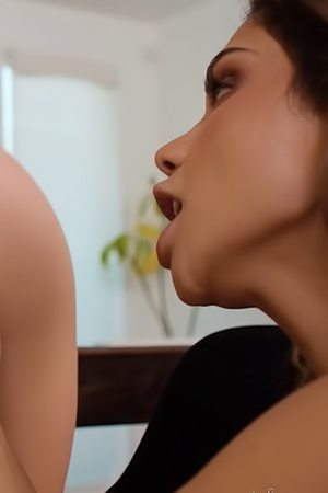 Scarletts Velveteen Tattoos Brush Against Tongues In Dark Hair