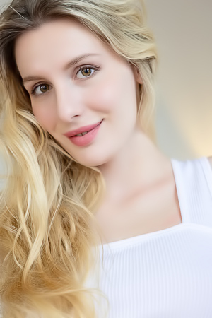 Lillie teasing in white bodysuit, bending slow over table, socks sliding down her thighs