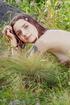 Zhy Zhys Outdoors Striptease: Dominating with Panties and Perky Nipples